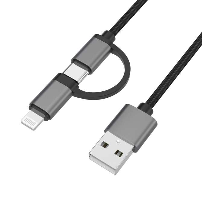 Type-c to lightning 2in1 data cable